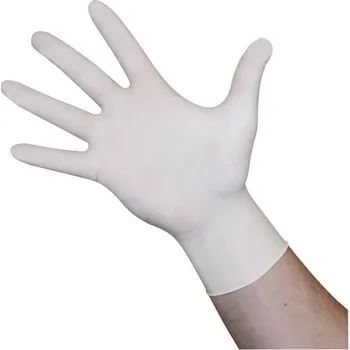 Chov hospodářského zvířete Hygienické rukavice LATEX 5-prsté krátké 100ks v. XL