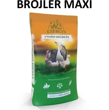 Krmivo pro hospodářské zvíře ENERGYS Brojler MAXI 25kg pro konec výkrmu brojlerů - doprava zdarma od 2 000 Kč