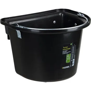 krmítko pro hospodářská zvířata Krmné vědro s držadlem a úchyty 12 ltr. černé - doprava zdarma od 2 000 Kč