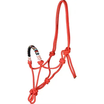 Provazová ohlávka WALDHAUSEN Pearls b.červená 1/pony - doprava zdarma od 2 000 Kč