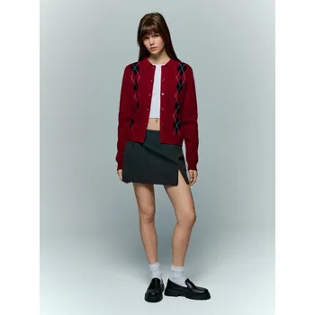 Dámský svetr Kardigan z viskózové směsi - S - House - mahagon - 251GH-93X