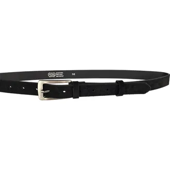 Opasek PENNY BELTS Kožený opasek 25-176-S60 černý - 85 cm