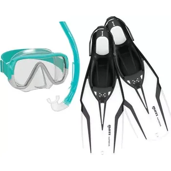 Potápěčská maska Mares Aquazone Šnorchlovací set SEASIDE KEEWEE + RUDDER + NATEEVA S / M (35-38) Bílá WH