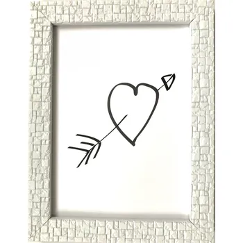 Rám na obraz Bondecor Fotorám plastový PLF 1913 - strukturovaný bílý Barva: Bílý, Velikost: 10x15