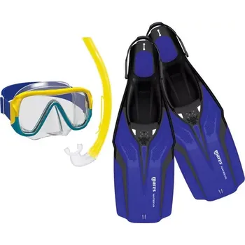 Potápěčská maska Mares Aquazone Šnorchlovací set pro děti a juniory SEASIDE NATEEVA + KEEWEE JR (od 8 do 14 rokov) XS (30-34) modrá BL