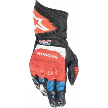 Moto rukavice Rukavice GP PRO R 3 HONDA kolekce, ALPINESTARS (černá/červená fluo/modrá/bílá) 2025 M