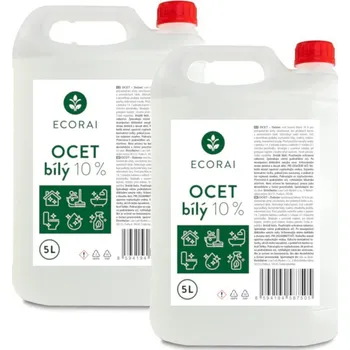 Univerzální čisticí prostředek Ecorai Ocet bílý 10 % na úklid - kanystr 2 x 5 l (10 l) výhodné balení