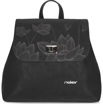 Kabelka Dámský batoh RIEKER C2543-154-KWT černá W5 -UNI-