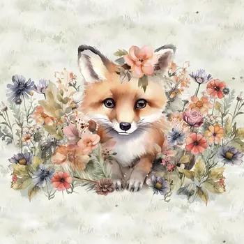 Teplákovina, Liška, jarní louka, panel (E) (Panely a ladící metráž)