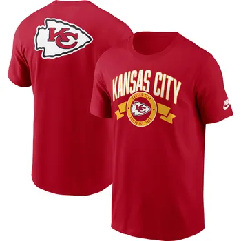 Pánské tričko Pánská tričko Kansas City Chiefs NFL Nike Rewind Front and Back Hit Essential Cotton Tee Velikost: M