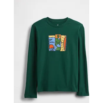 Chlapecké tričko Chlapecké tričko s dlouhým rukávem GAP GAP zelená 3471341