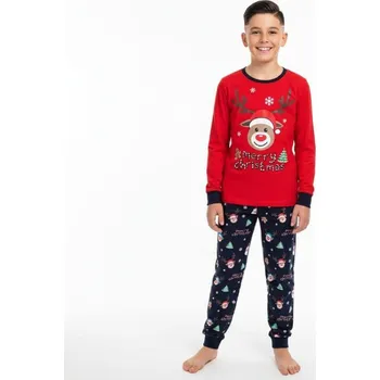 Chlapecké pyžamo KUGO MP3837 Červená 146