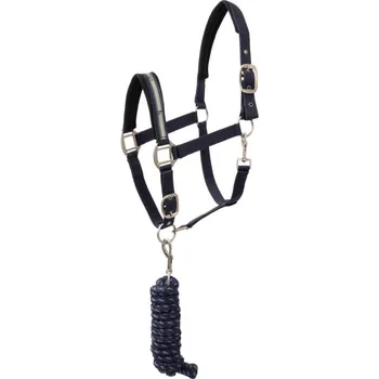 HORZE Eternal Gaze stájovka s vodítkem pro koně b. tm.modrá 1/pony - doprava zdarma od 2 000 Kč