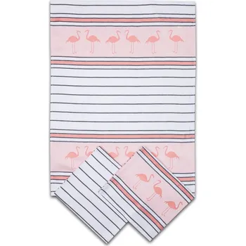 Utěrka Kuchyňské utěrky Plameňáci (3 ks v balení) - doprava zdarma od 2 000 Kč