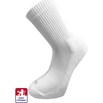 PONDY KS-STREET sportovní polofroté ponožky bílé 37-38 - doprava zdarma od 2 000 Kč