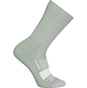 Pánské ponožky Ponožky Mammut All-Mountain Targeted Cushion Merino Crew 1315 silver sage-white 36-38 EU