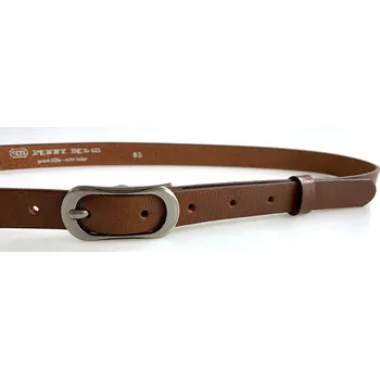 Módní doplněk PENNY BELTS Kožený opasek 20-185-48 hnědý - 80 cm