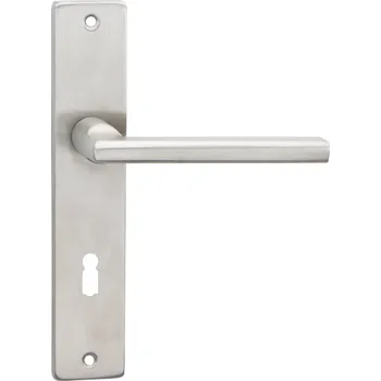 Dveřní kování Cobra dveřní kování PLAZA-H (nerez) Provedení: WC (klika/klika, WC zámek), Rozteč: 72mm