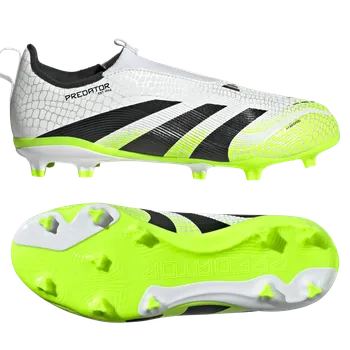 Kopačky Adidas Predator League Laceless FG/MG bílá/černá/žlutá EUR 33