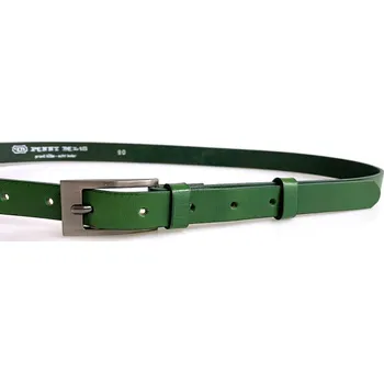Opasek PENNY BELTS Kožený opasek 20-184-31 zelený - 80 cm