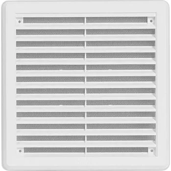 Větrací mřížka Mřížka větrací - krytka se síťovinou VM, 200 x 200 mm KB, bílá 0305