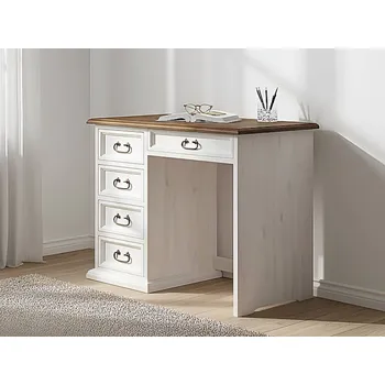 Komoda Psací stůl Sweet Home BIR15 se šuplíky Barevné provedení: Bílá - dub kouřový lak