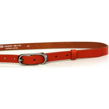 Opasek PENNY BELTS Kožený opasek 20-175-94 oranžový - 80 cm