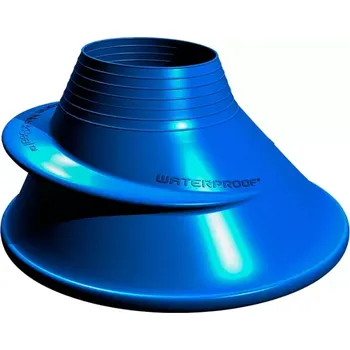 Waterproof Silikonová krční manžeta Standard modrá