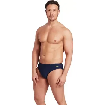 Pánské plavky Zoggs Pánske slipové plavky - Etch Racer Men - navy/limetková 8