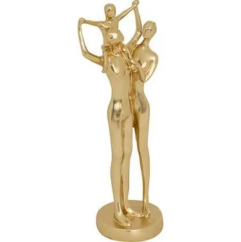 Dekorační soška Family Atmosphera zlatá 28,5 cm glamour na komodu do obýváku
