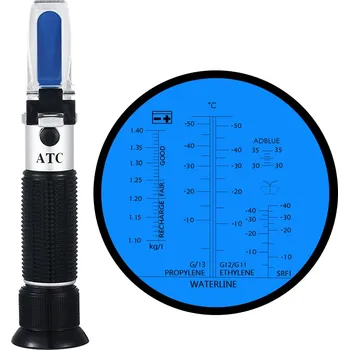 Nemrznoucí směs do chladiče Hütermann Přenosný refraktometr s ATC