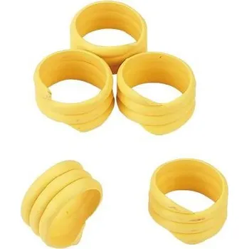 Značení hospodářského zvířete Spirálový kroužek pro drůbež 18mm žlutý - doprava zdarma od 2 000 Kč