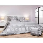 DADKA VRACOV Povlečení krep Sobi šedí 240x200, 2x 70x90 cm 235106310