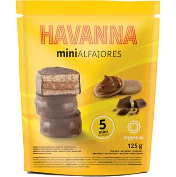 Čokoláda Mini Alfajores HAVANNA Chocolate 5 doypack