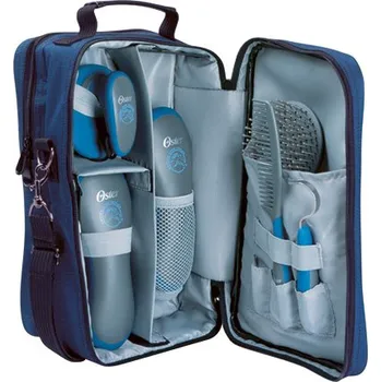 Čištění pro koně Čistící set na koně OSTER kufr modrý