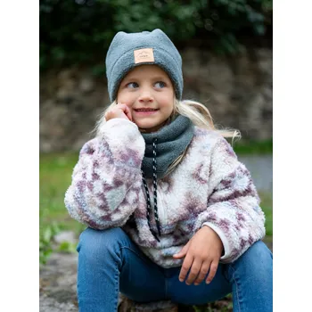 Čepice Dětská čepice Luis fleece granite Velikost: Pro děti (3-11 let)