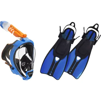 Potápěčská maska Oceanreef Šnorchlovací set OCEAN REEF ARIA QR + DUO TRAVEL L/XL (43 až 48) S / M modrá BL