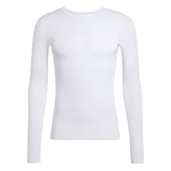 Pánské tričko Adidas Teamsport TECHFIT dlouhý rukáv bílá UK L