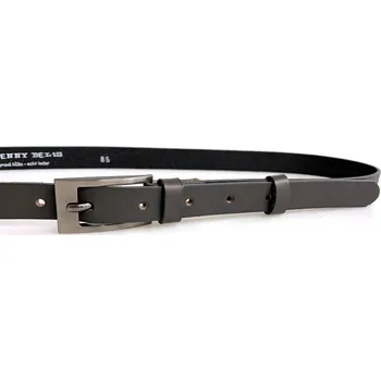 Opasek PENNY BELTS Kožený opasek 20-184-50 šedý - 80 cm