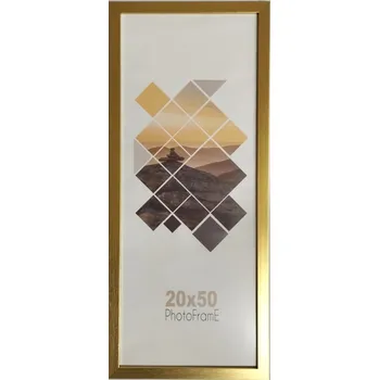 Rám na obraz Bondecor Fotorám plastový 20x50 cm, lišta 1611, v mnoha různých barvách Barva: Černá