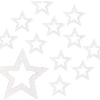 Vánoce Anděl Přerov s.r.o. Hvězdy 5 cm, 12 ks bílé