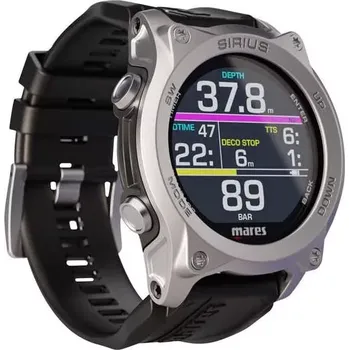 Potápěčský počítač Mares Potápěčský hodinkový počítač SIRIUS Černá / stříbrná BKSI
