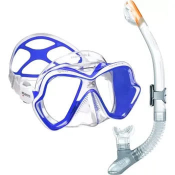 Potápěčská maska Mares Potápěčský a šnorchlovací set X-VISION ULTRA LIQUIDSKIN + ERGO DRY čirý modrá/bílá/čirá BLWCL