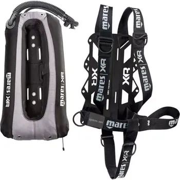 Potápěčské vybavení Mares XR Křídlo pro mono láhev DONUT - 3mm Backplate hliníkový s postrojem 16 L