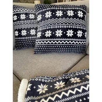 Dekorativní polštářek Vánoční polštáře s vločkou