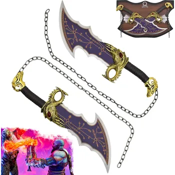 Replika zbraně Jolly Ocelové čepele chaosu "SURTUR'S GIFT" s plaketou - God of War