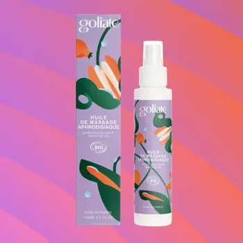 Intimní drogerie Goliate Afrodiziakální masážní olej BIO 100 ml