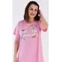 Dámská noční košile Vienetta Dámská noční košile s krátkým rukávem Sabina lososová