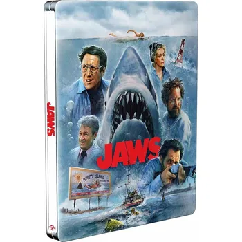 Blu-ray film Čelisti - 4K Ultra HD Blu-ray Steelbook 50th Anniversary