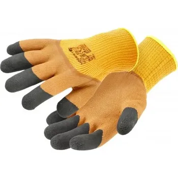 Pracovní rukavice HÖGERT LYCK ochranné rukavice potažené latexem izolované oranžová vel.9